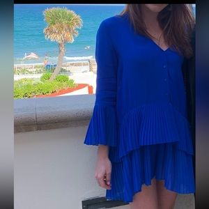 Zara cobalt blue shift dress
